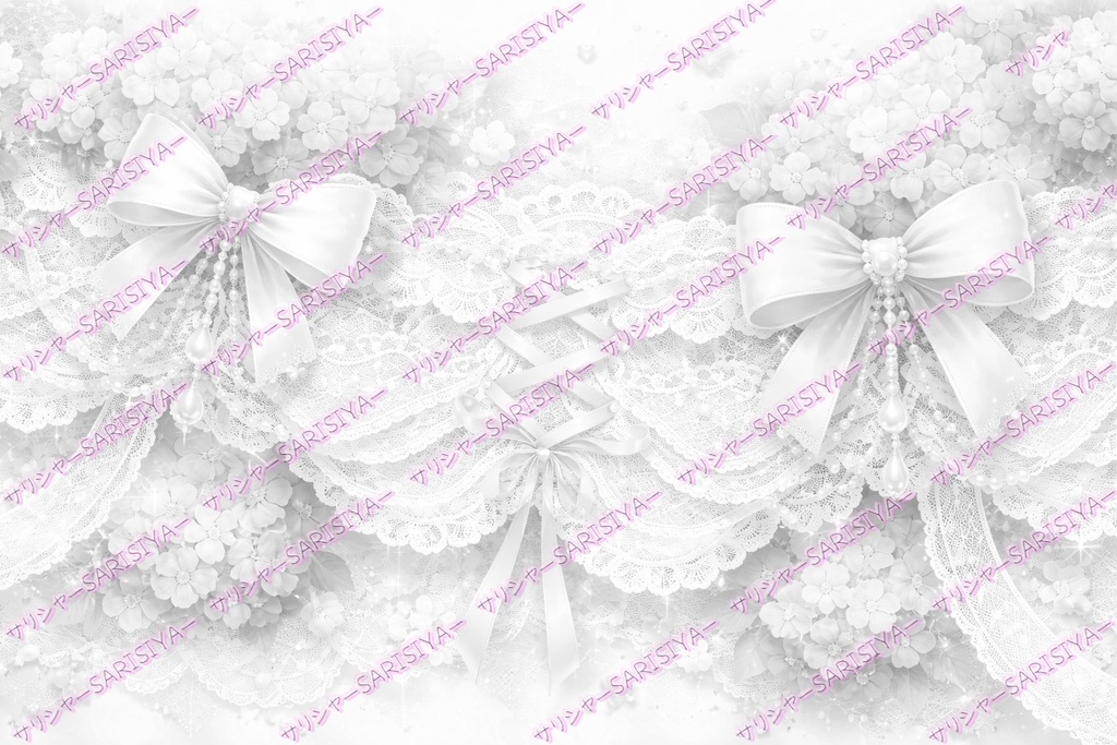 ❉紫陽花とりぼんの背景❉ 梅雨 ロリータ系背景 商用利用OK👈※「サリシヤ」かここのURLを入力で※