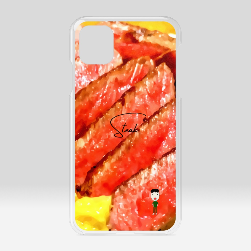 肉を食べたい人の末路。スマホケース。