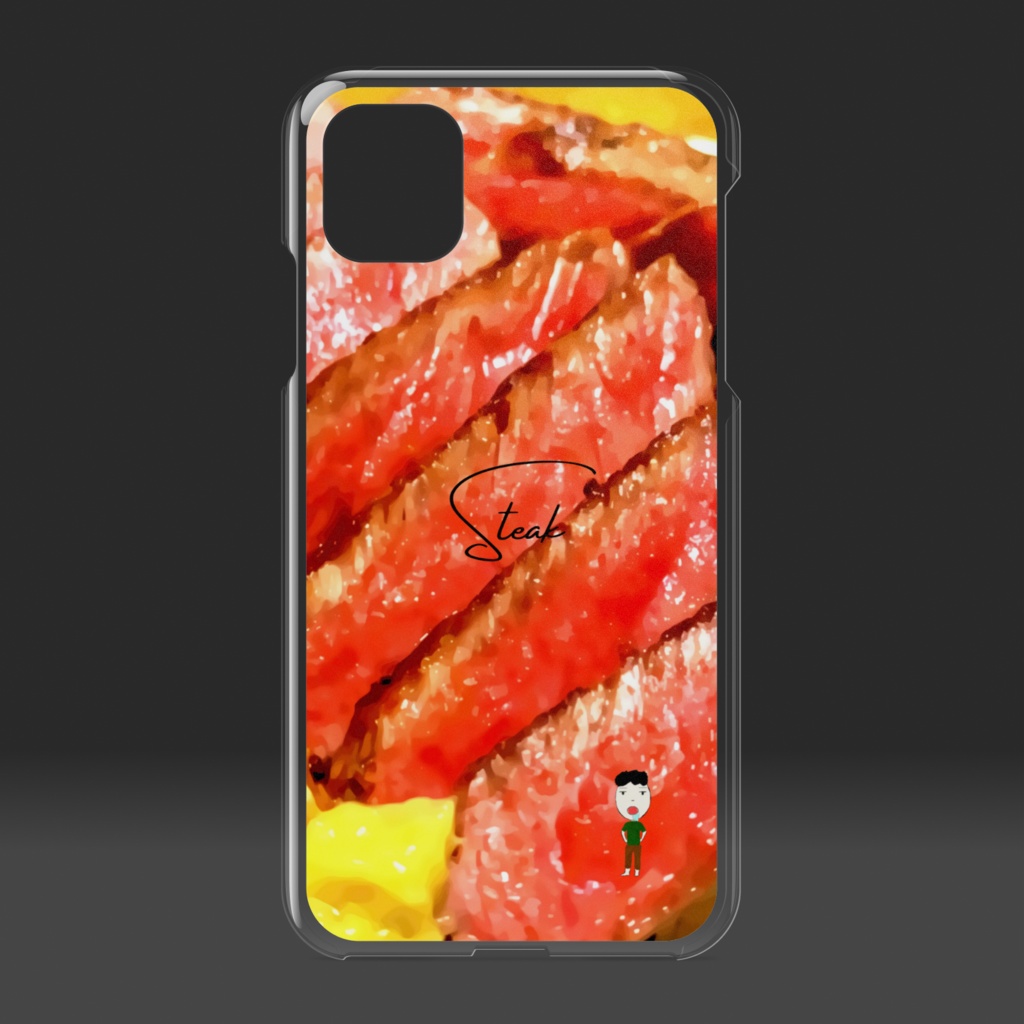 肉を食べたい人の末路。スマホケース。