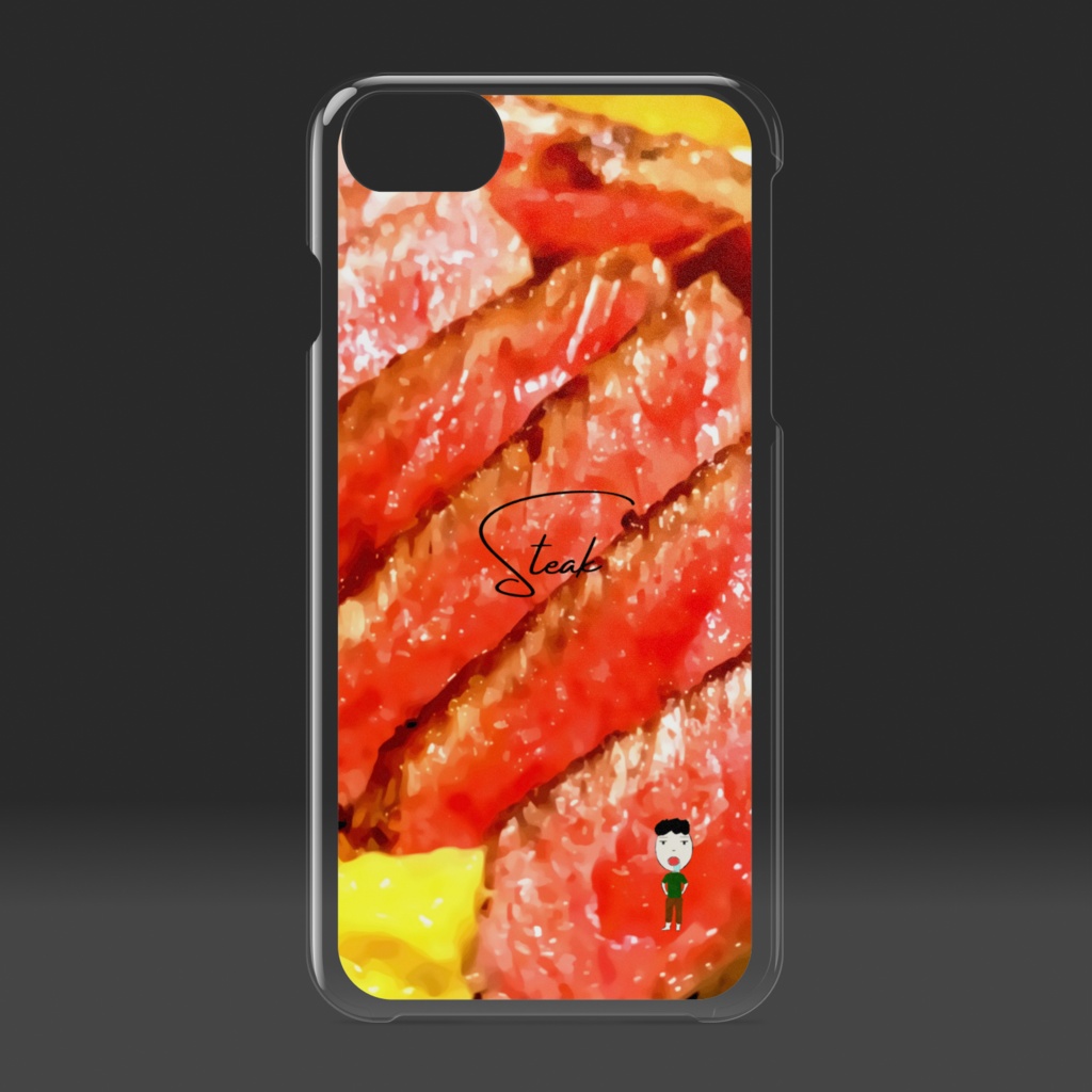 肉を食べたい人の末路。スマホケース。