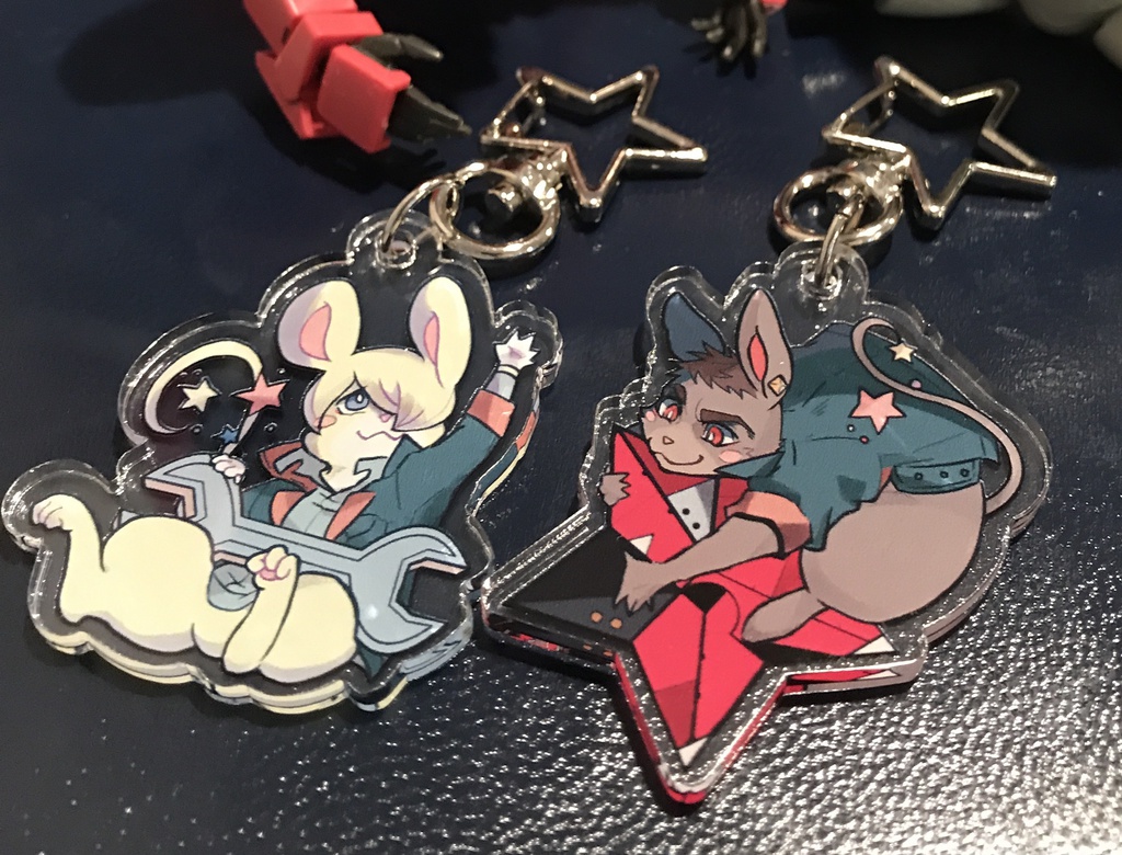 シノちゅ&ヤマちゅ★お星さまアクキーセット