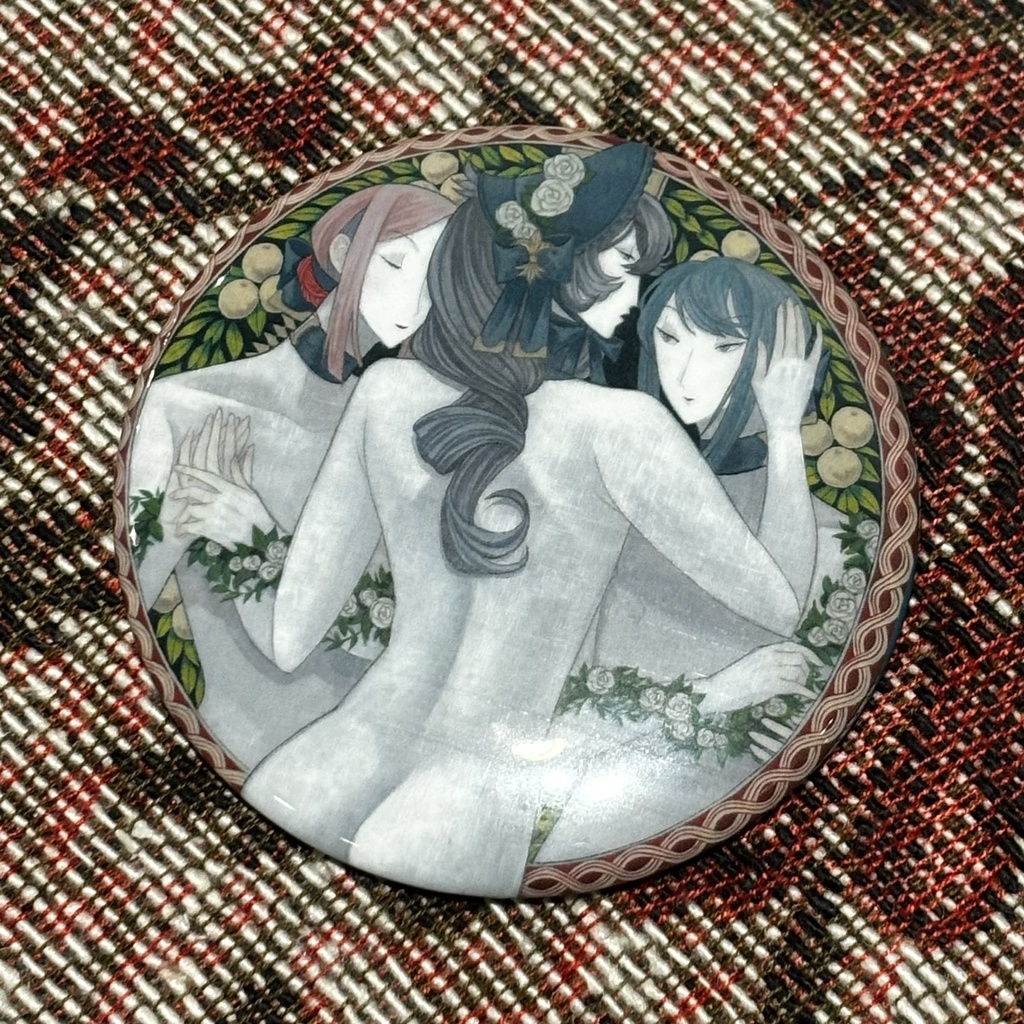 手鏡(白磁の身体)