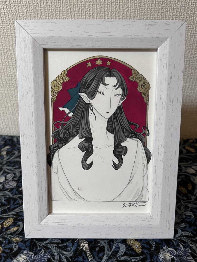 ドローイング原画(old rose)