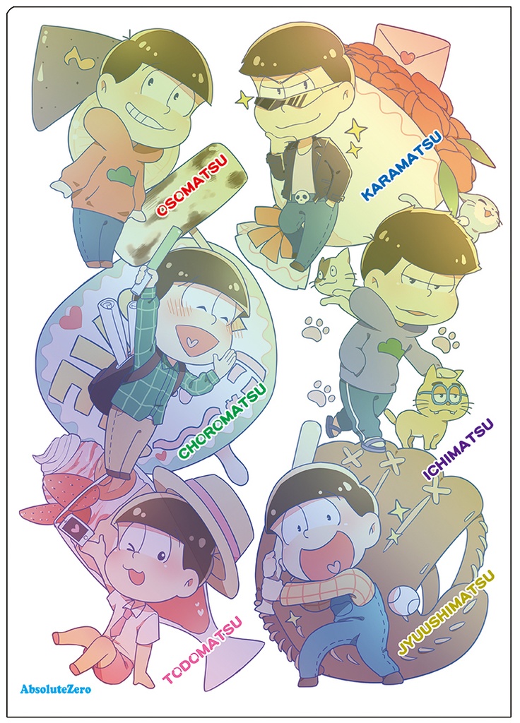 【同人グッズ】おそ松さん クリアファイル