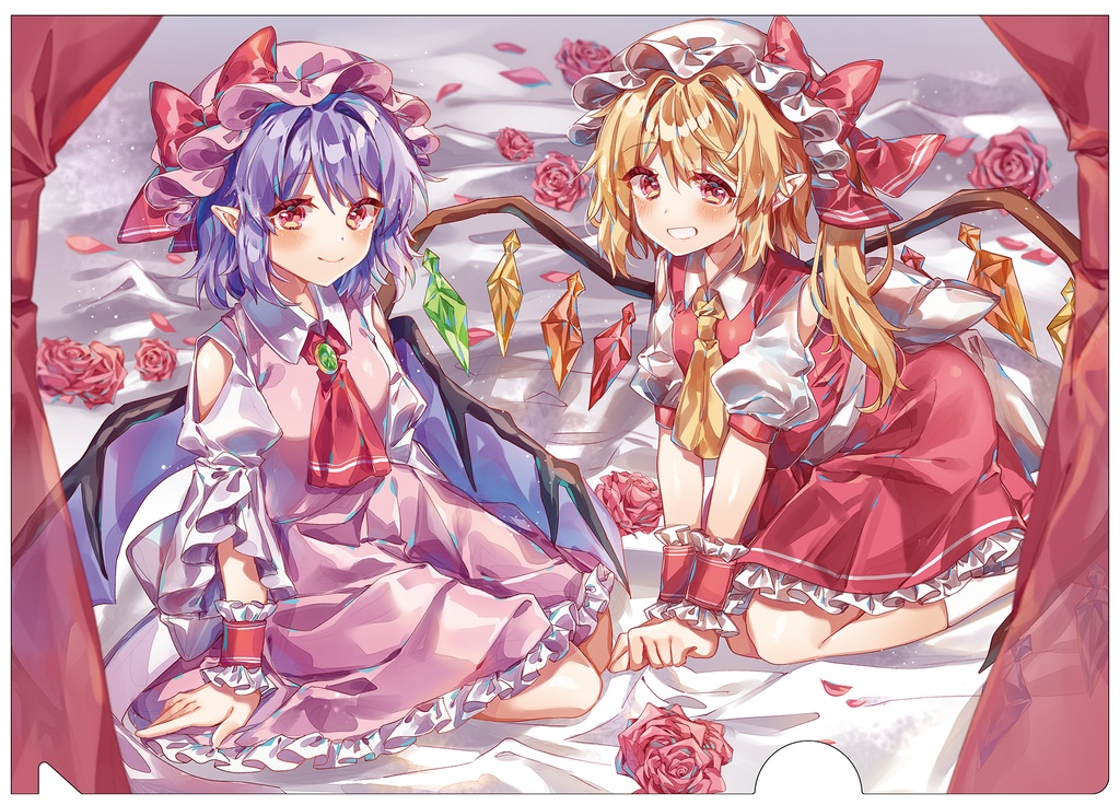 東方project フランドール レミリア 非売品 特大3dポスター Sekai Yuumei Na ポスター Laxlibrary Com