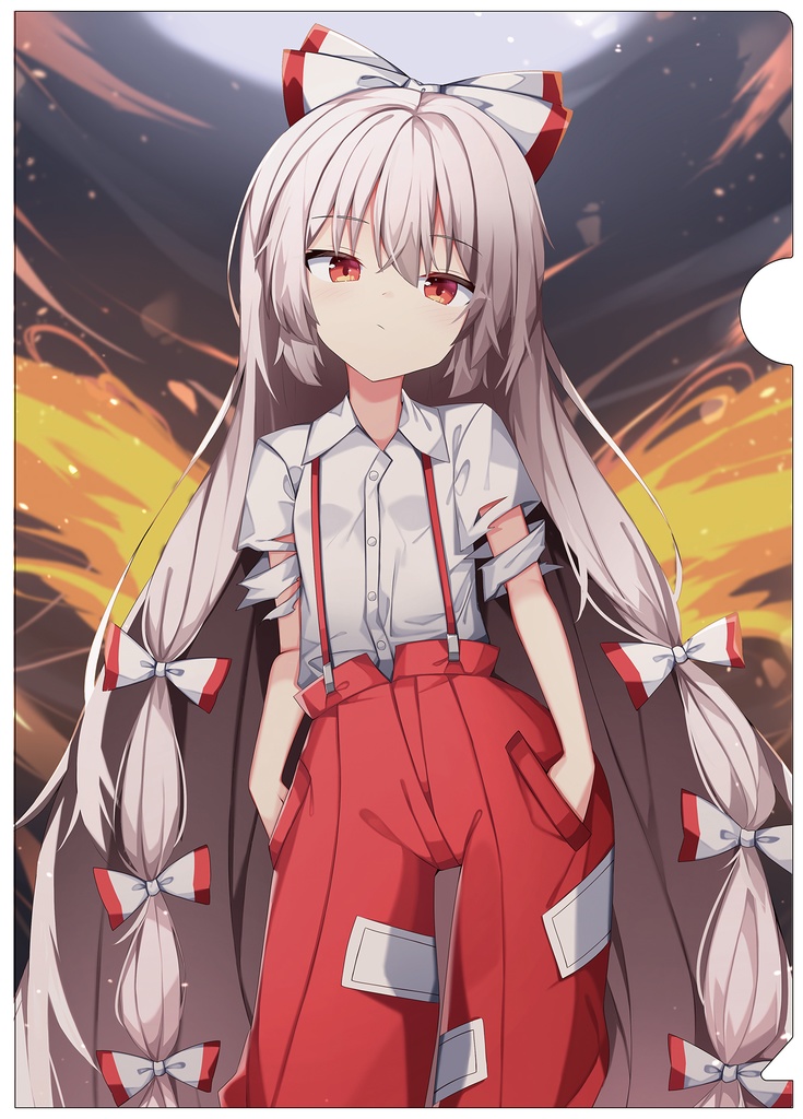 【同人グッズ】藤原妹紅(5)-2 クリアファイル