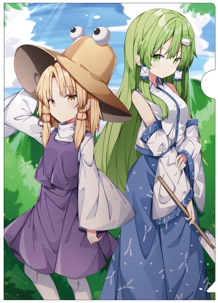 【同人グッズ】諏訪子&早苗(5) クリアファイル