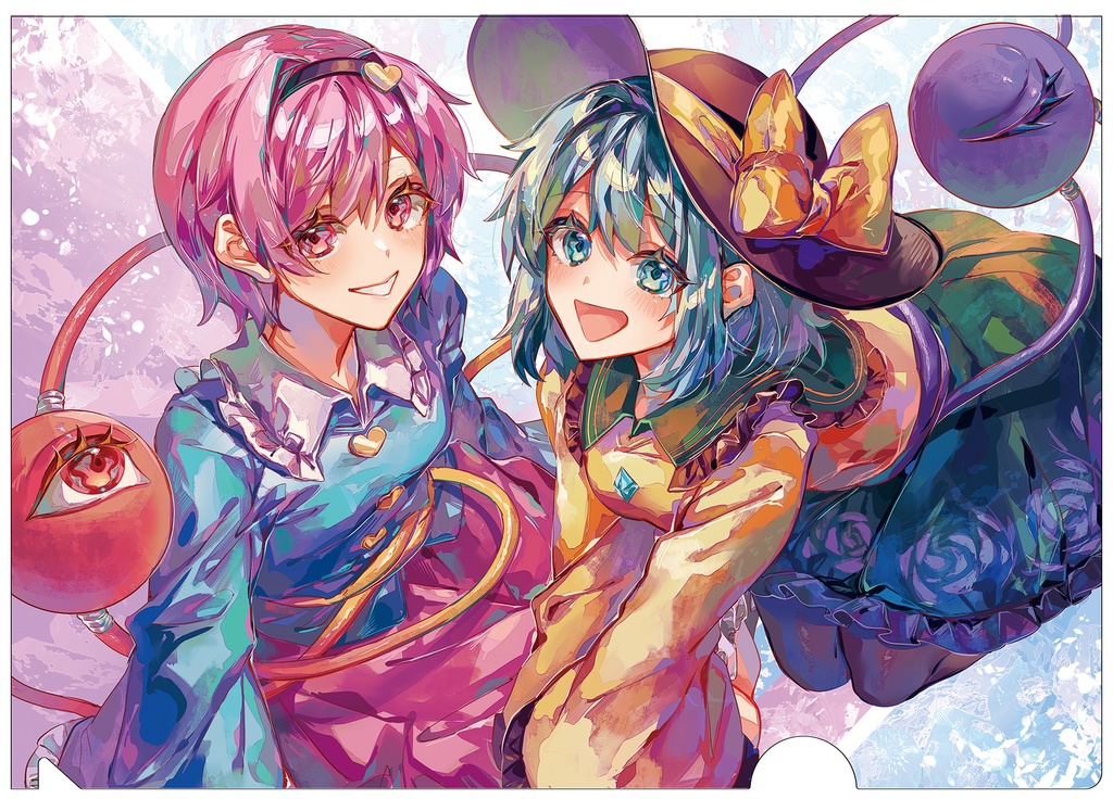 【同人グッズ】さとり＆こいし(7)-2 クリアファイル