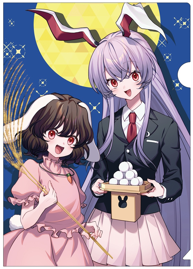 【同人グッズ】うどんげ&てゐ(1) クリアファイル