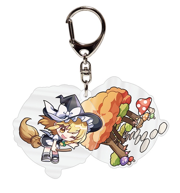 【同人グッズ】霧雨魔理沙 スライドキーホルダー