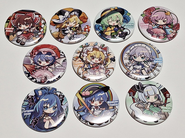 【同人グッズ】東方 缶バッジ(mini-A)