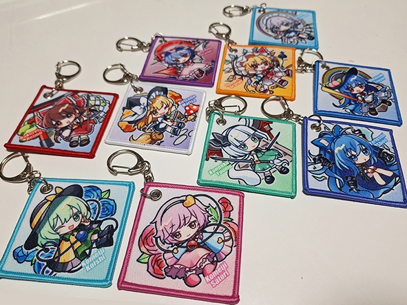 【同人グッズ】霧雨魔理沙 ワッペンキーホルダー