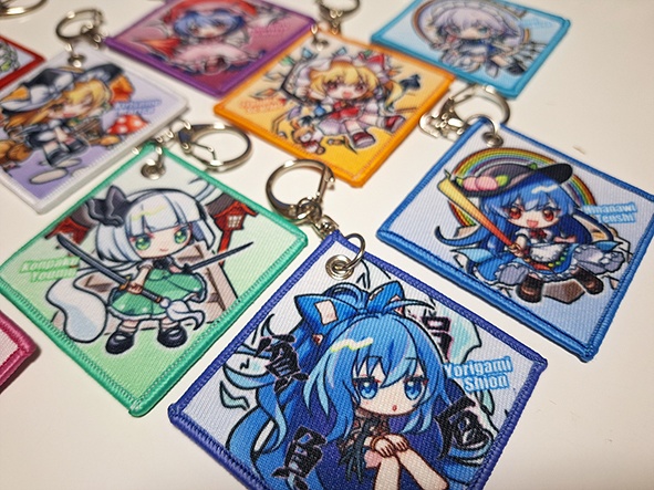 【同人グッズ】霧雨魔理沙 ワッペンキーホルダー