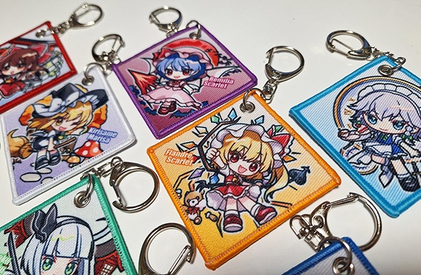 【同人グッズ】依神紫苑 ワッペンキーホルダー