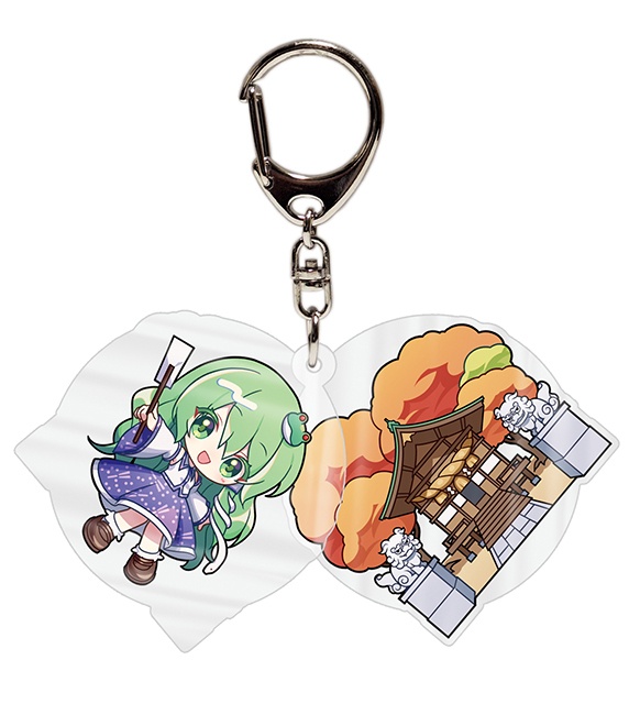 【同人グッズ】東風谷早苗スライドキーホルダー