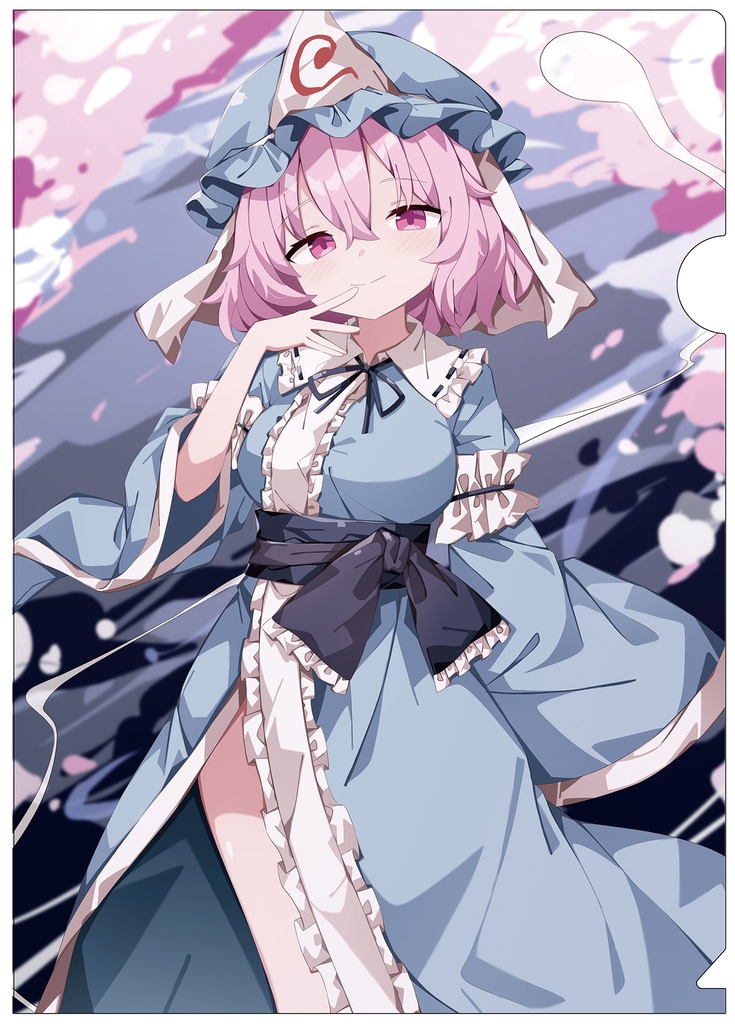 【同人グッズ】西行寺幽々子(5)-3 クリアファイル