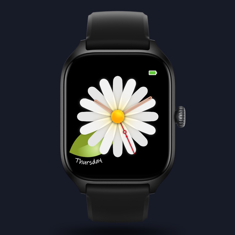 Amazfit GTS4 GTS3 Active Cheetah (Square) 用 Daisy 文字盤 ウォッチフェイス
