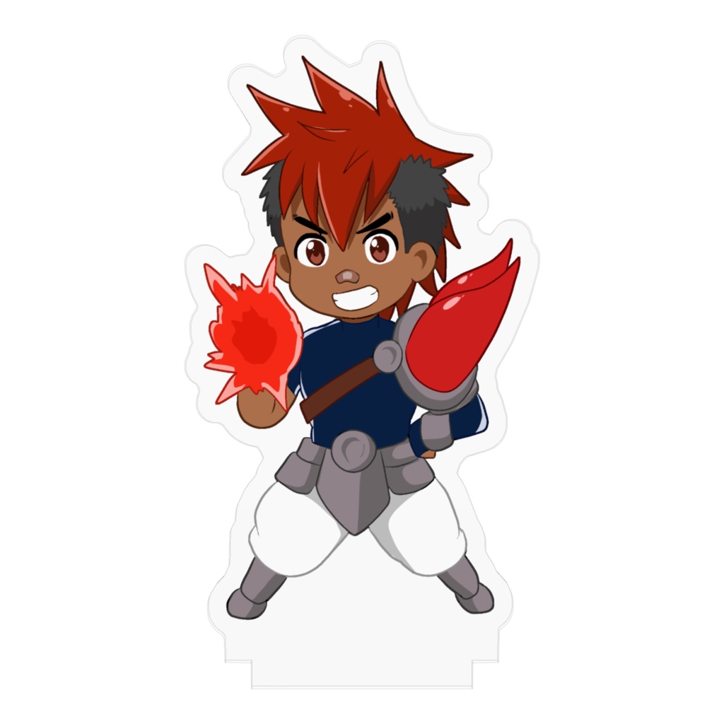 ヴィランの攻撃でアクスタにされてしまったファイアスラッガー