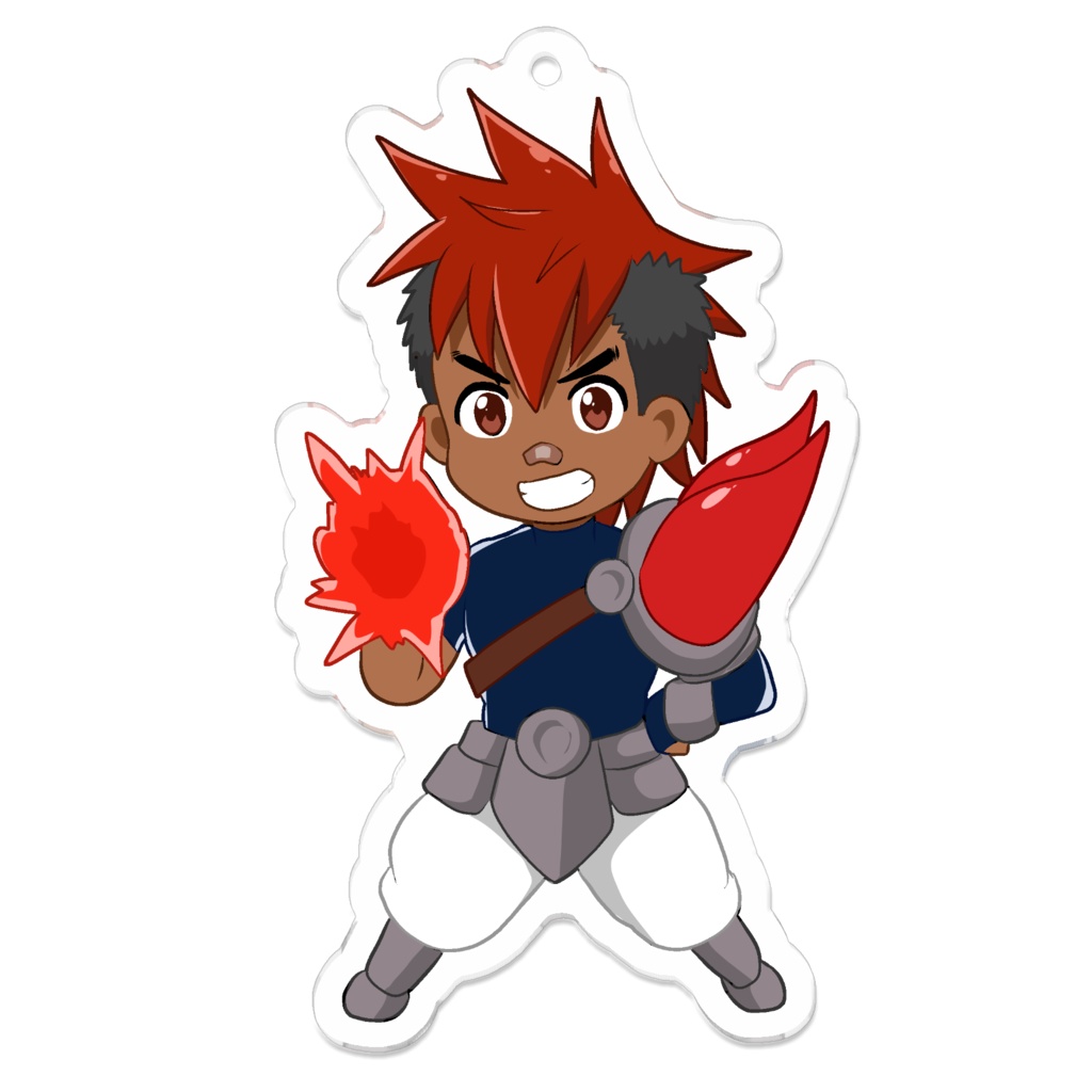 ヴィランの攻撃でアクキーにされてしまったファイアスラッガー