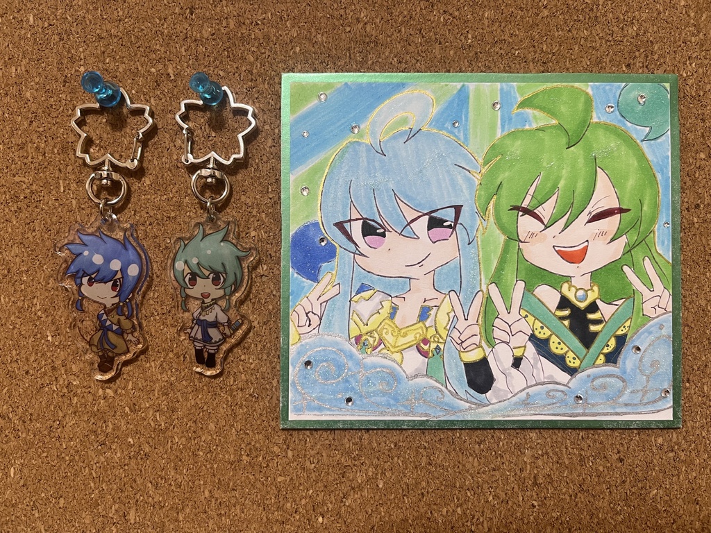 ウミサチヤマサチ 色紙+アクキー