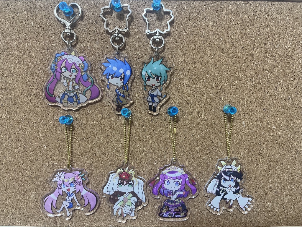 ちびキャラ アクリルキーホルダー(2つ)