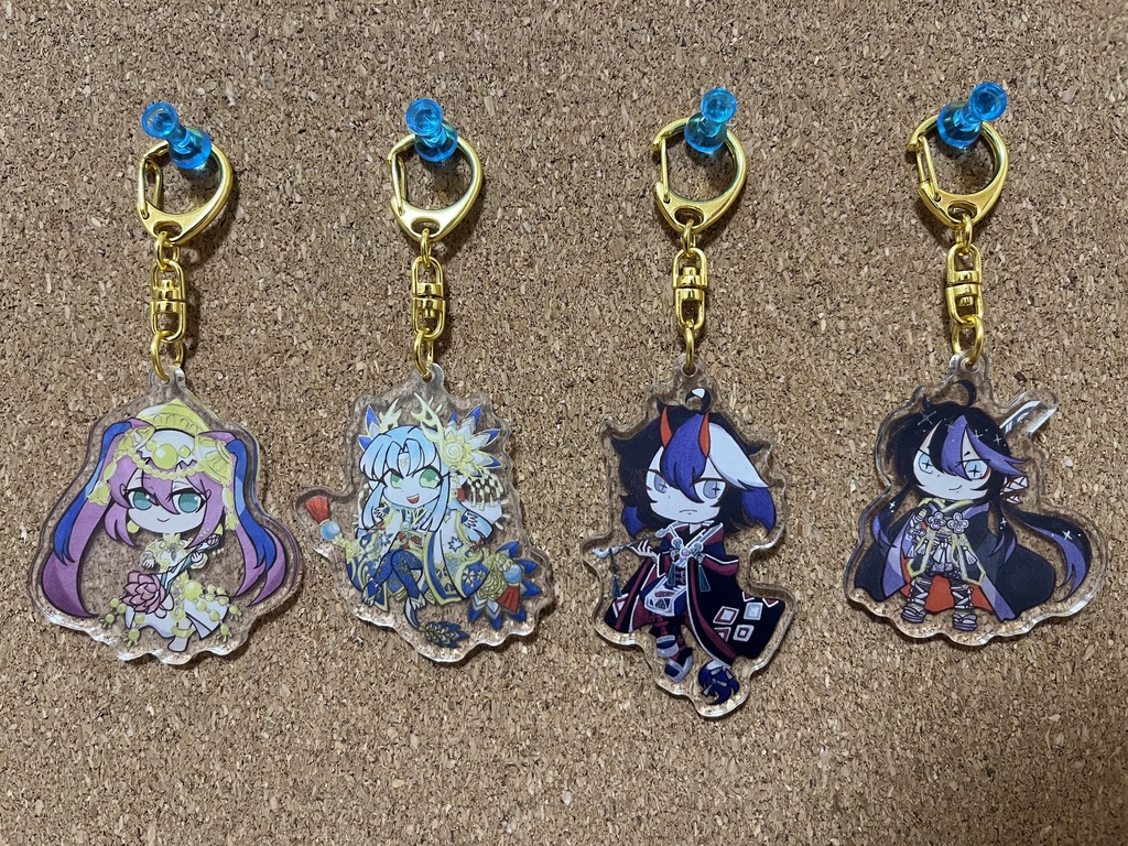新作ちびキャラ アクリルキーホルダー(2つ)