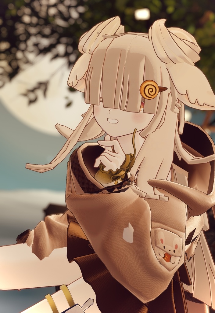 【7人対応】ぱっつんメカクレロング