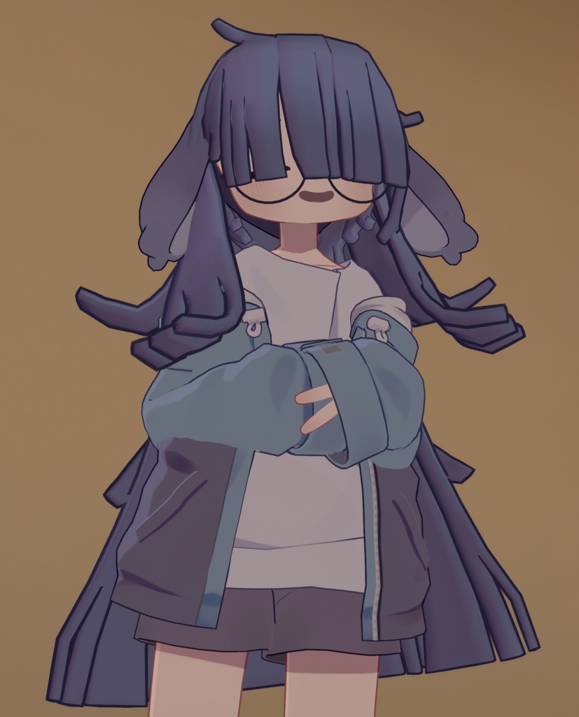 【7人対応】ぱっつんメカクレロング