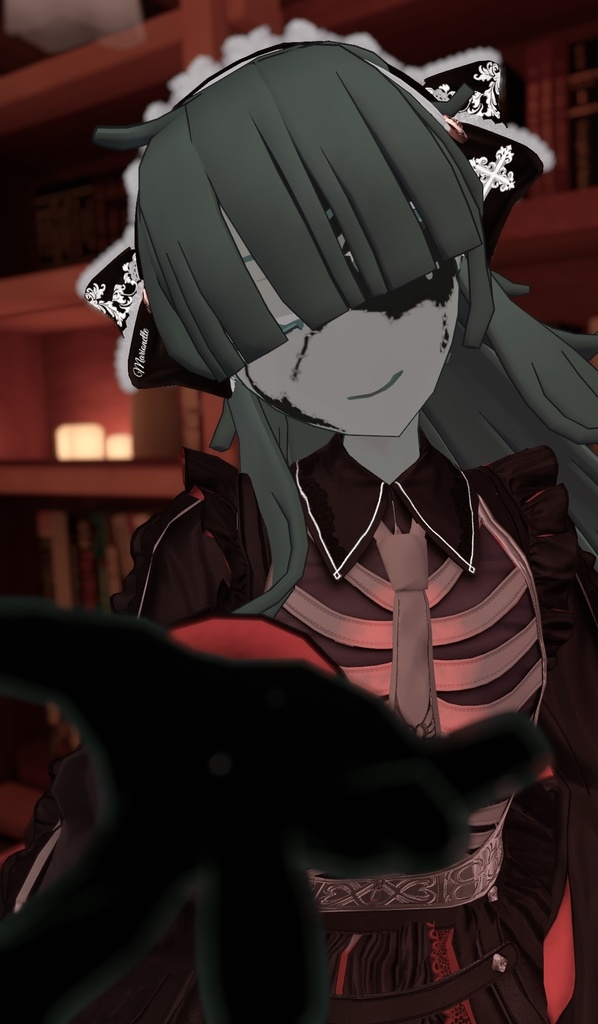 【7人対応】ぱっつんメカクレロング