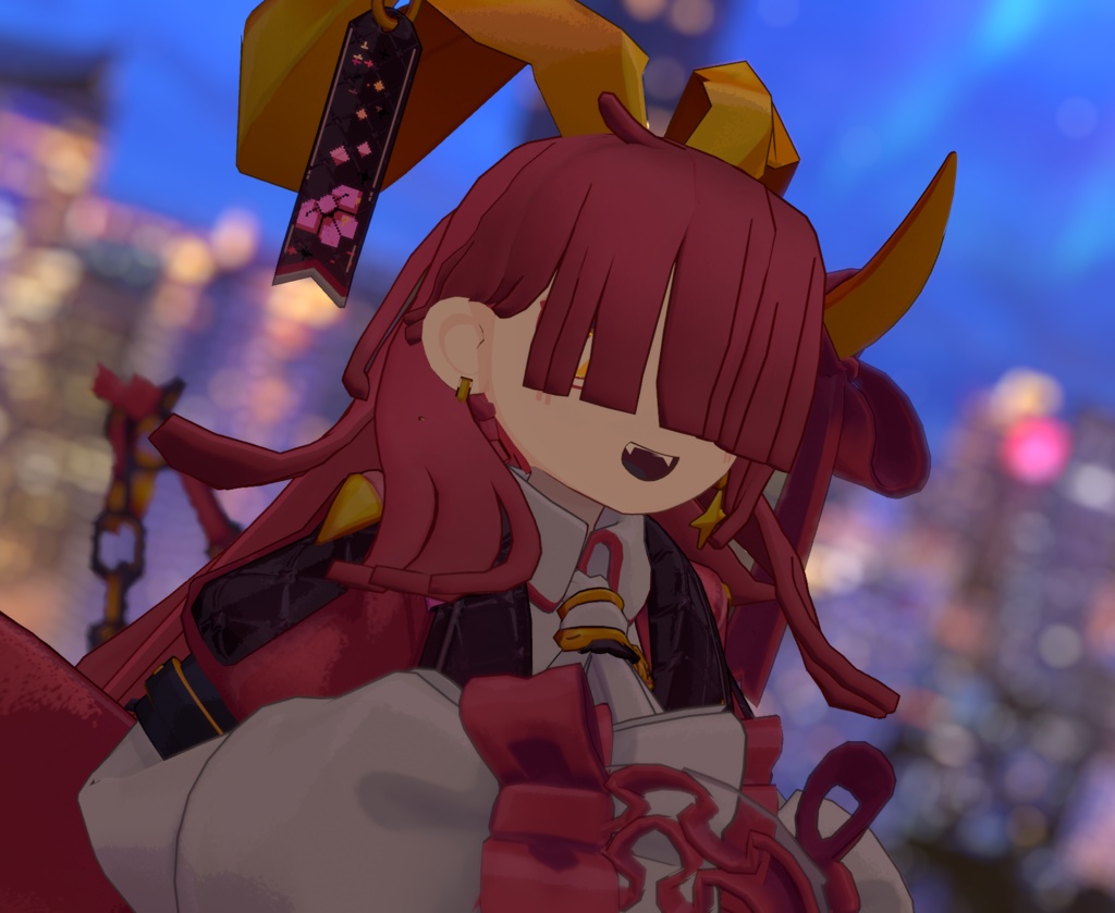 【7人対応】ぱっつんメカクレロング