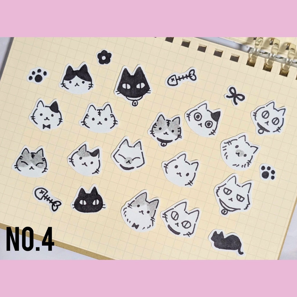 原画シール・ねこ【No.1~No.5】