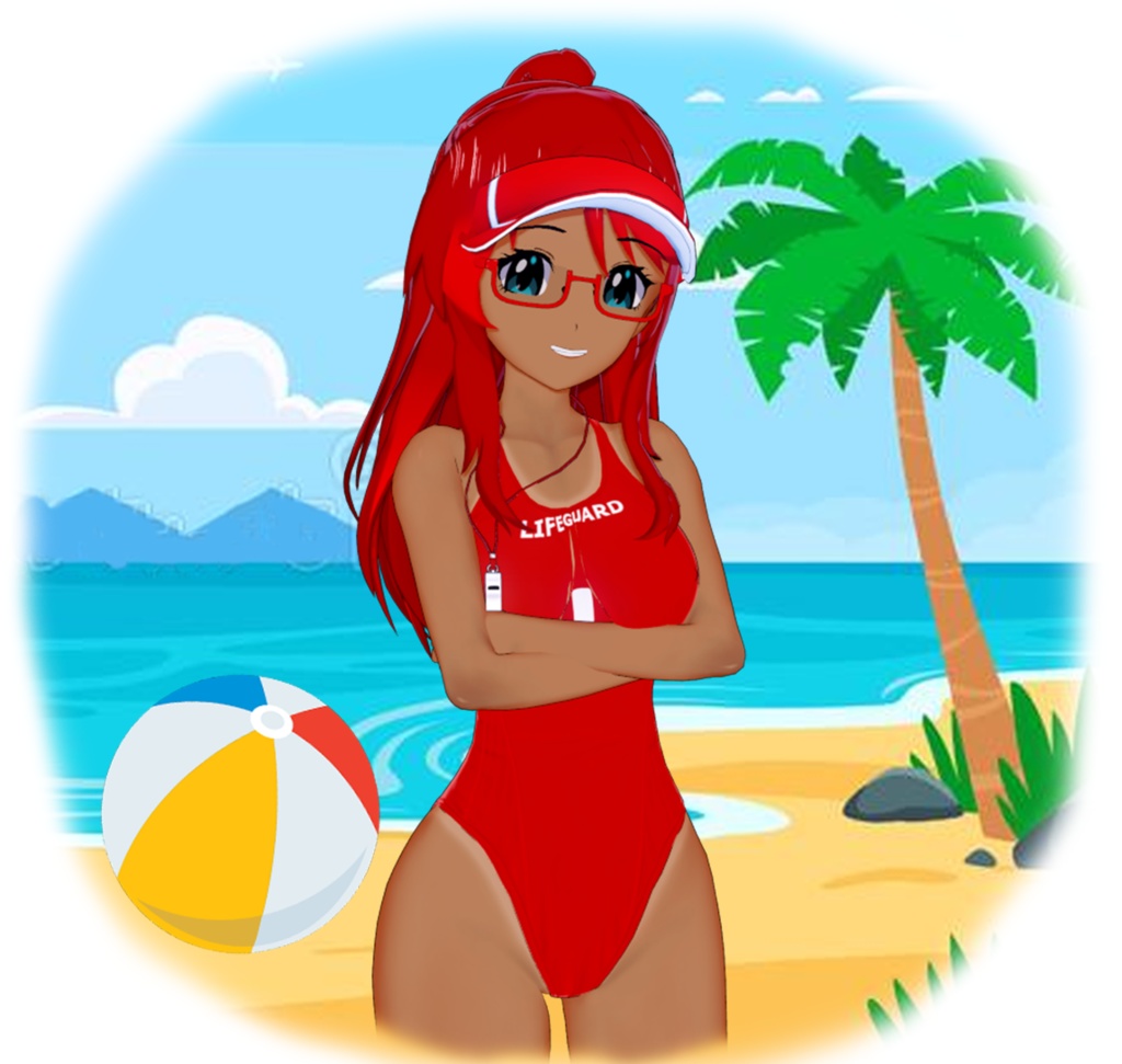 Cherri Lifeguard Series Acrylic Figure
