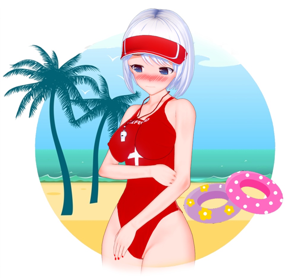 Paru Lifeguard Series Acrylic Figure