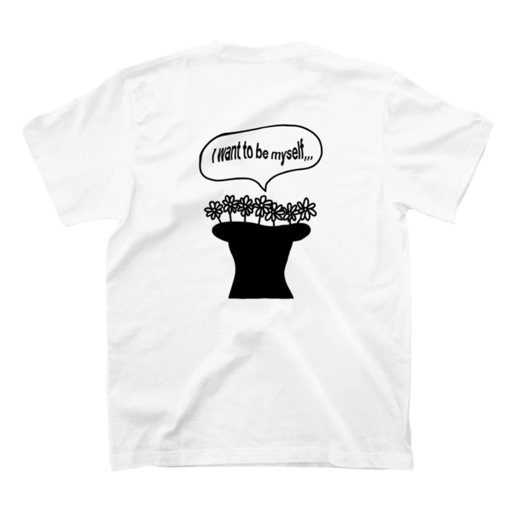 #ずっと自分らしくいたいね Tシャツ ホワイト