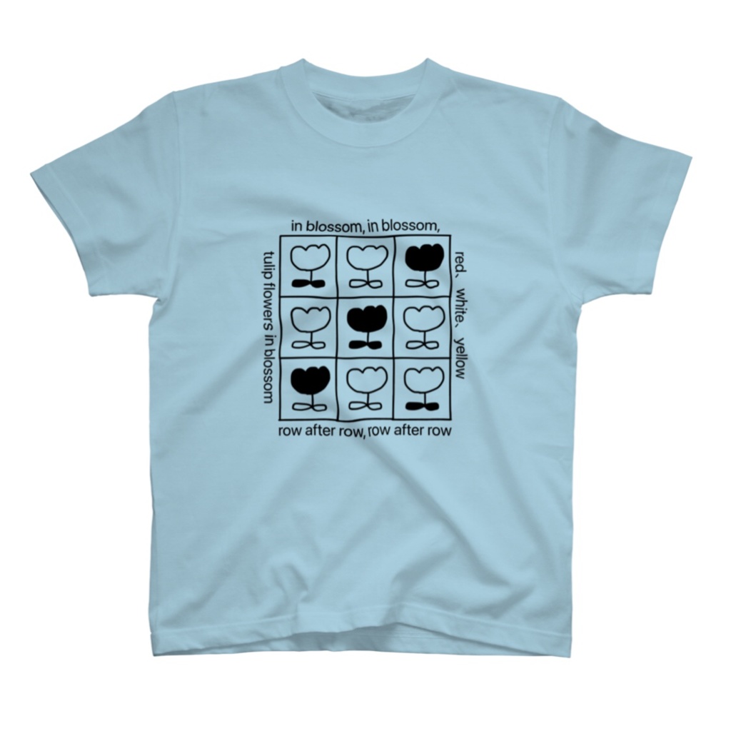 #チューリップ Tシャツ ブルー