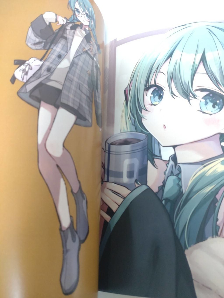 初音ミク/イラスト本/LOG2/手描きポストカードセット