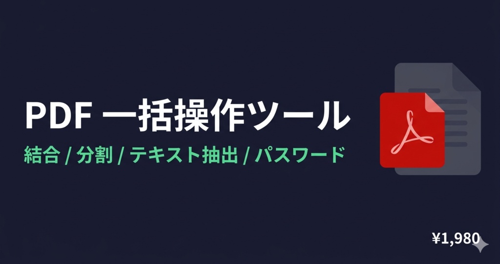 PDF一括操作ツール
