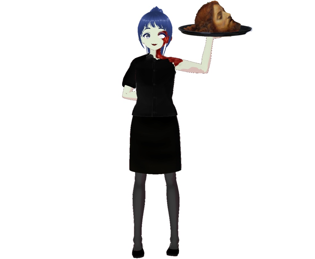 Waitress Pose Ghoulmart BOOTH waitress-pose-ghoulmart-booth