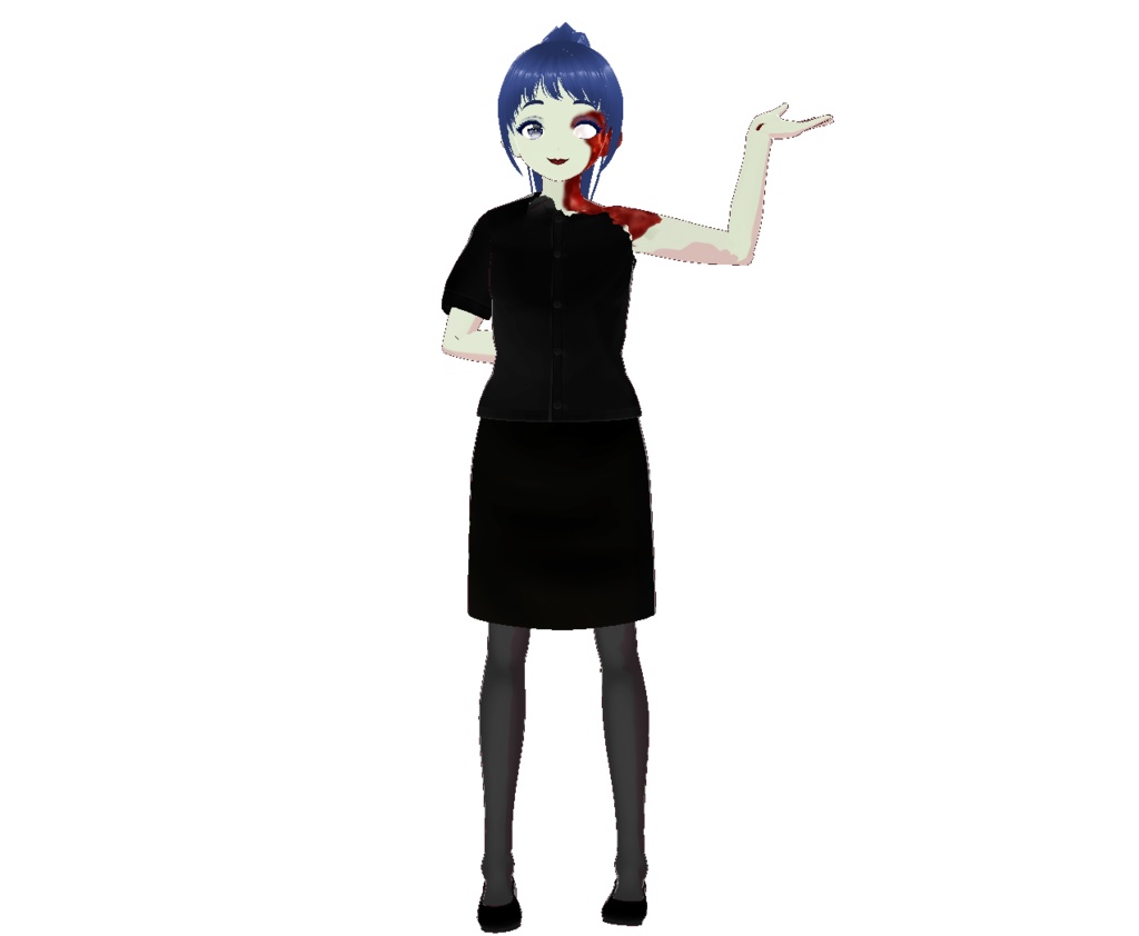 Waitress pose