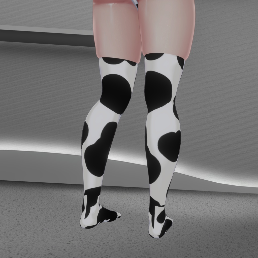 クマリちゃんの下着を牛柄ビキニにするテクスチャ