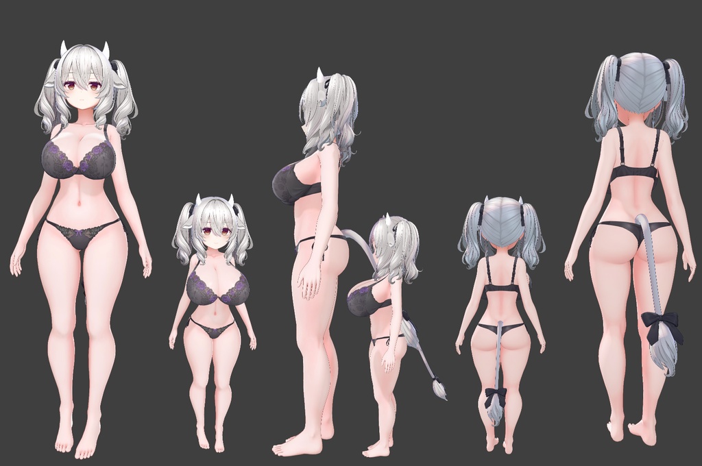 ちび巨乳ミルティナPrefab+表情14個 【トランジスタグラマー】