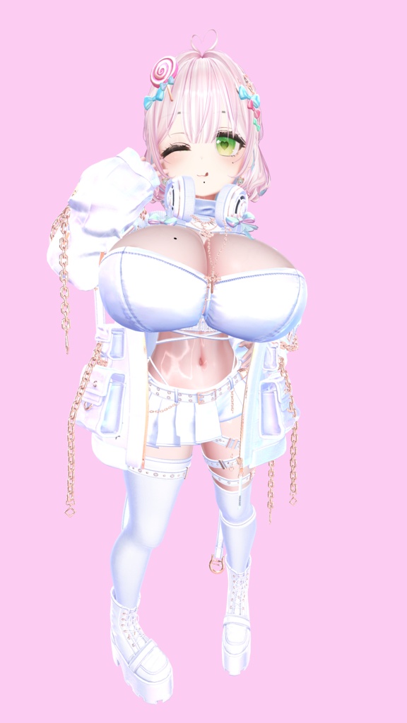 ちび巨乳ミルティナPrefab+表情14個 【トランジスタグラマー】