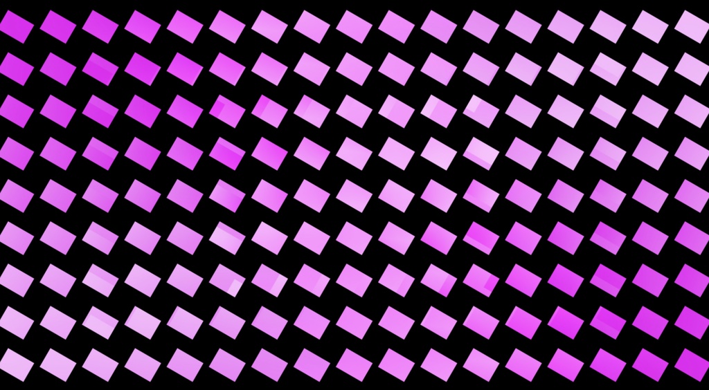 四角形の幾何学模様が動くおしゃれな背景動画ピンク