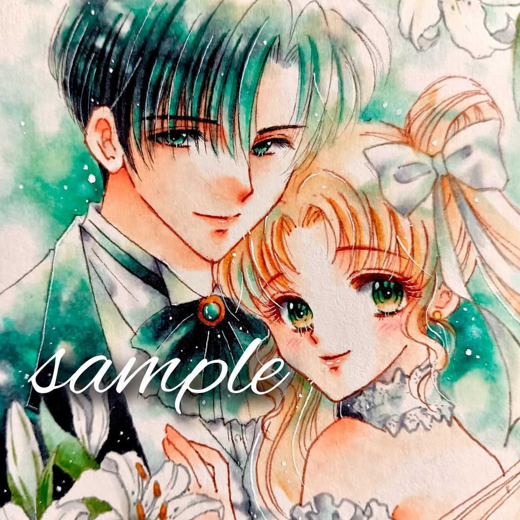 手描きイラスト　セーラームーン　原画