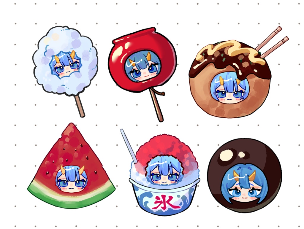 顔をはめて夏アイテムになろう！