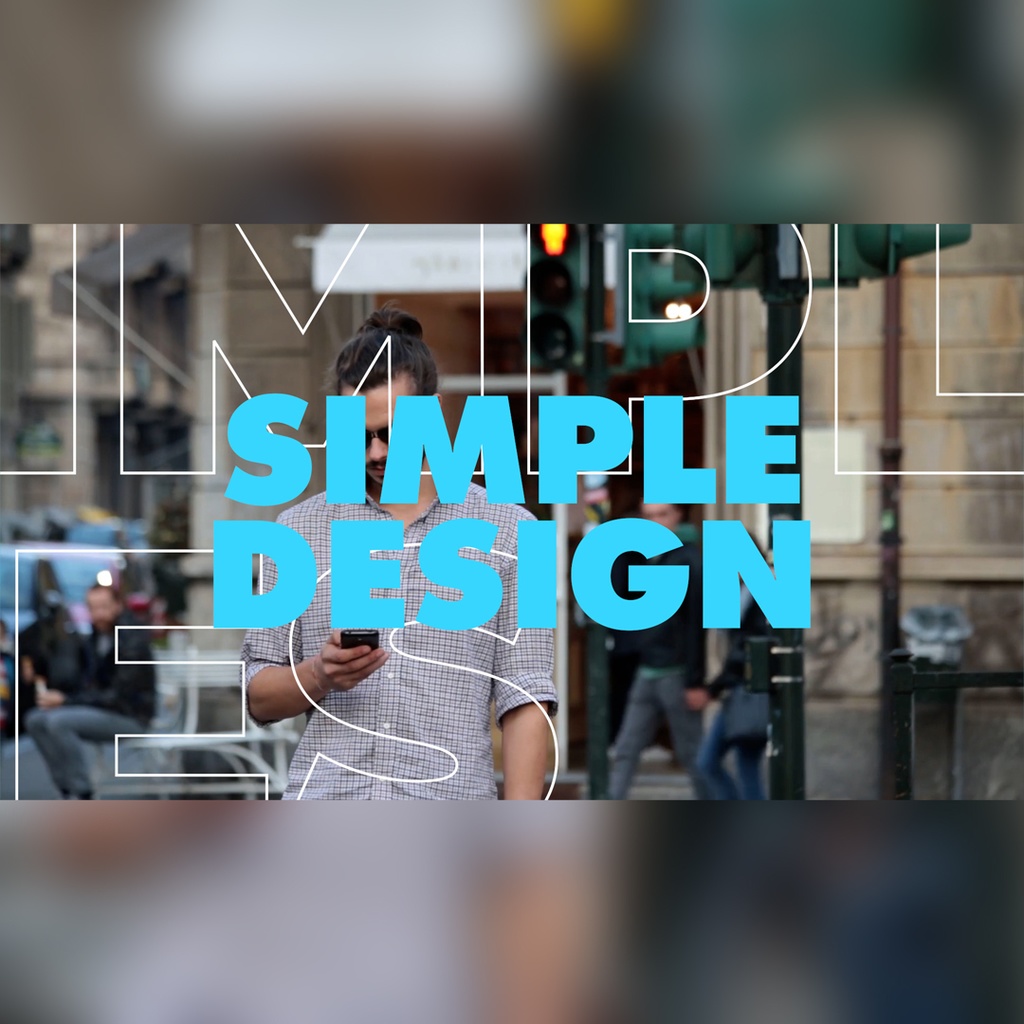 シャープでモダンなタイトル