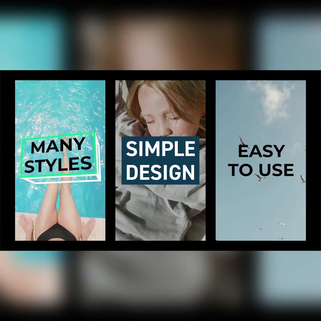 【縦】キューブが回転するタイトル