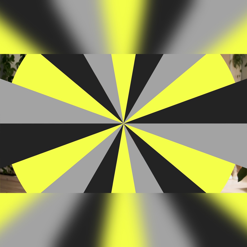 広がる放射状ストライプのトランジション