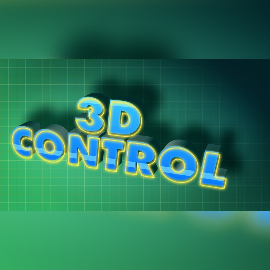 レトロな3Dネオンタイトル