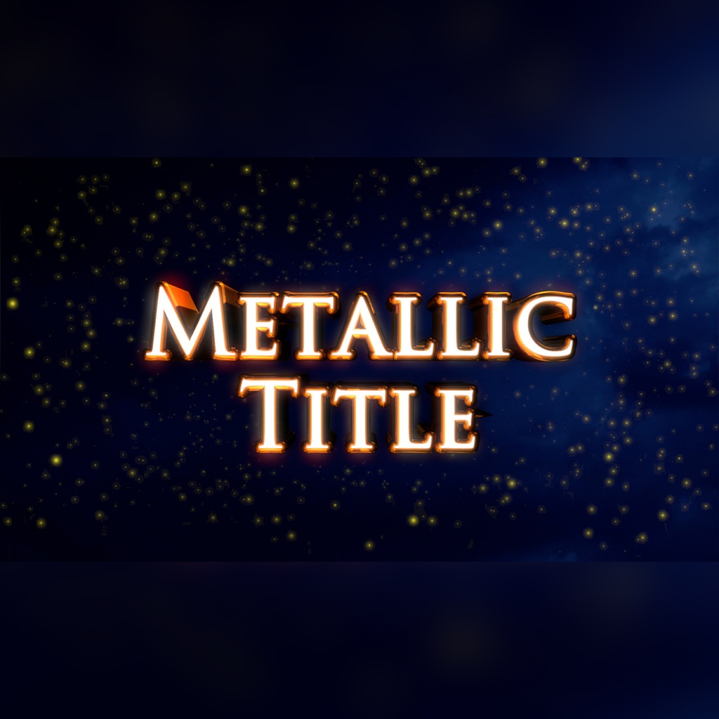 豪華な立体文字